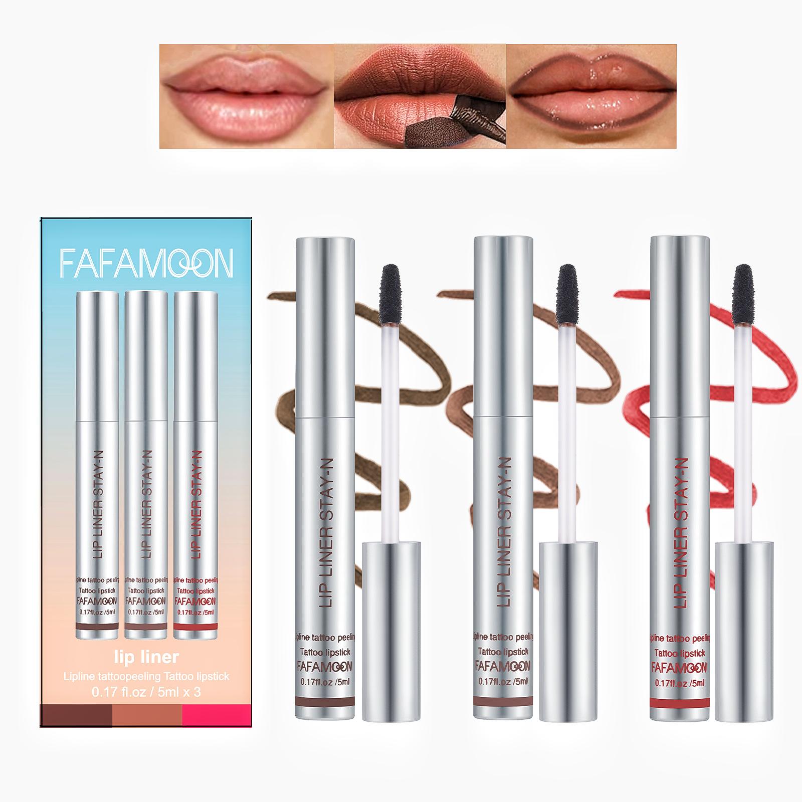 

Отрывной карандаш для губ, контурный карандаш для губ, демонстрация цвета губ, водостойкий и не размазывающийся, отрывной карандаш для губ, 3 набора 5ML*3