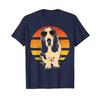 Retro Basset Hound T-Shirt Men Women Kids Gift Men Clothing Graphic T Shirts Cotton Four Seasons Daily Tees Short