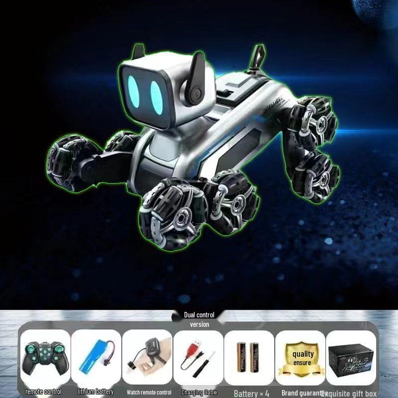 Remote-Controlled Eight-Wheeled Robot Car Toy for Kids - Hand-Sensing, Four-Wheel Drive Stunt Functionality