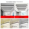 Minimalist Rectangular LED Pendant Light for Barber Shop, Office, or Living Room Ceiling
