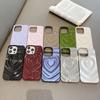 Bling Love Heart Pattern Phone Case For iPhone 16 16E 15 14 13 12 Pro Max 11 Luxury Smooth Shockproof Bumper Back Cover Coque