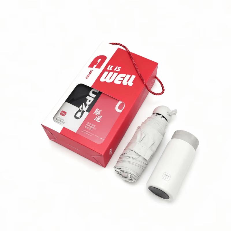 UPZO Insulated Mug & Umbrella Gift Set