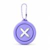 Round Button Shape Clicker Keychain Keyboard-style Button Toy Keycap Pendant  Bag Accessory