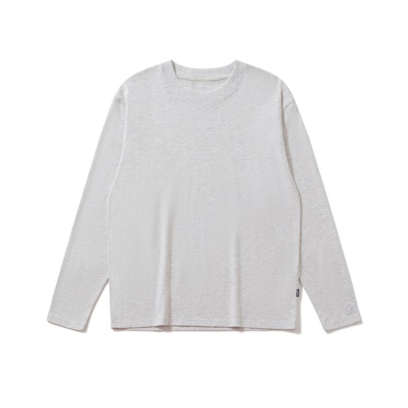 Burnin * Underwear Cotton Comfortable Breathable Long Sleeves T-shirt Men's Loose Bottoming Shirt Easiest for Match Tops Autumn