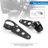 Suport far motocicletă furcă tocător de urechi Suport far clemă motor reglabil 27-36mm 38-48mm universal