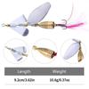 10Highly Reflective Rotating Sequin Tractor Lure, Suitable for Both Freshwater and Saltwater, Specifically Designed for Bass and