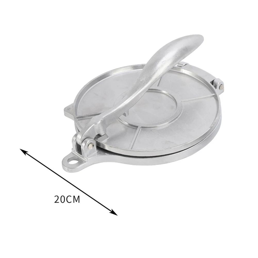 20cm Aluminiumlegierung Manuelle Tortilla-Presse Handbetrieben Teigformmaschine für Mexikanische Mais-Tortilla und Pfannkuchenpressen