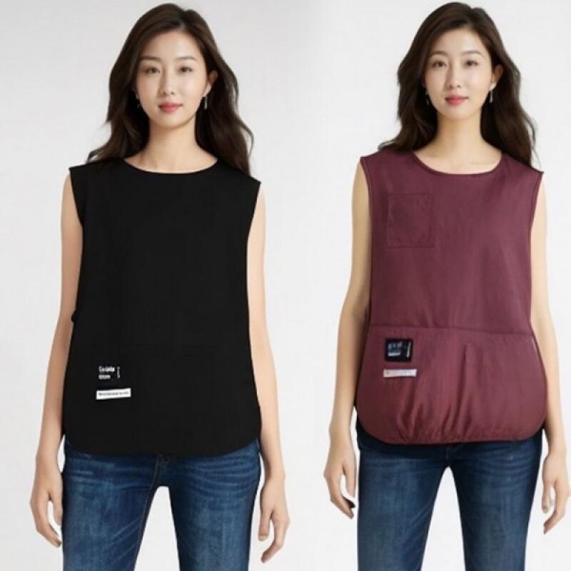 Waterproof short vest apron Red