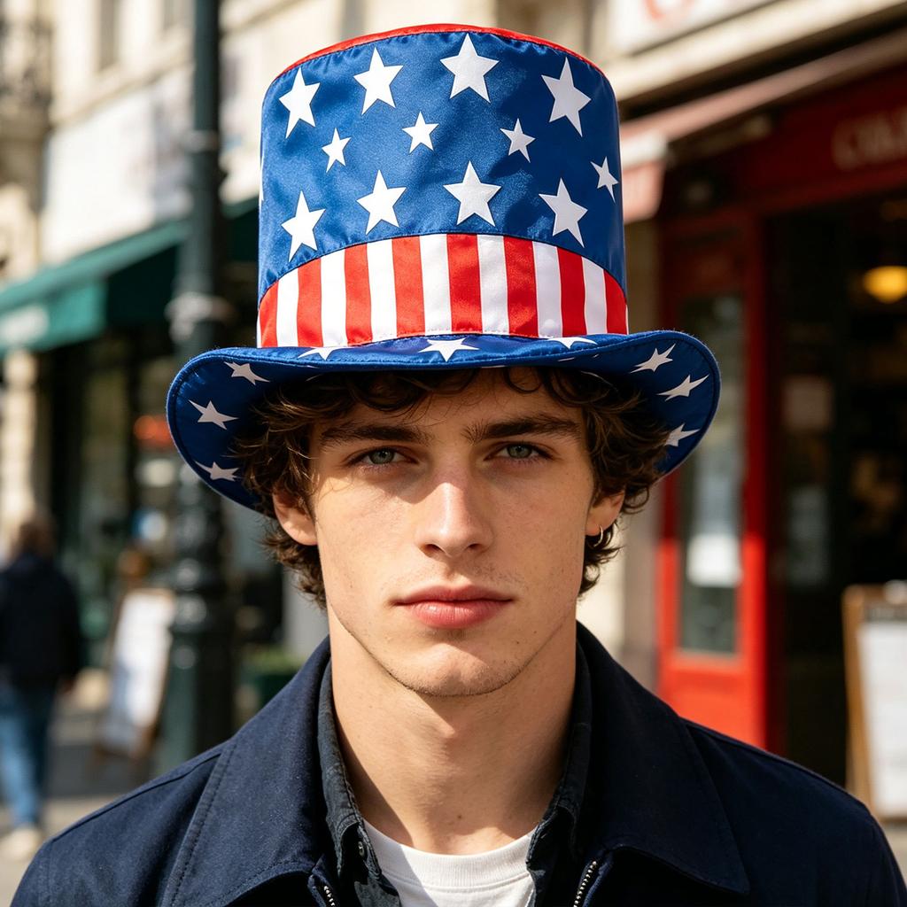 American Independence Day Hat – Festive Decoration Prop / Top Hat