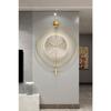 Led Crystal Glass Tiktok 60 Cm Gold, Modern Decorative Pendulum Metal Wall Clock