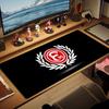 Fortuna Düsseldorf Pizzo Colore Unico Tappetino Mouse Grande Cuscino Tavolo da Gioco Antiscivolo Laptop Tablet Mousepad Grande Tappetino XXL Mini PC Playmat Con Bordo Bloccato