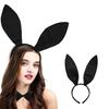 Halloween Rabbit Costume Set Rabbit Ears Headband Bow Tie Round Tail & Arm Cuffs, Halloween Rabbit Costume Accessories