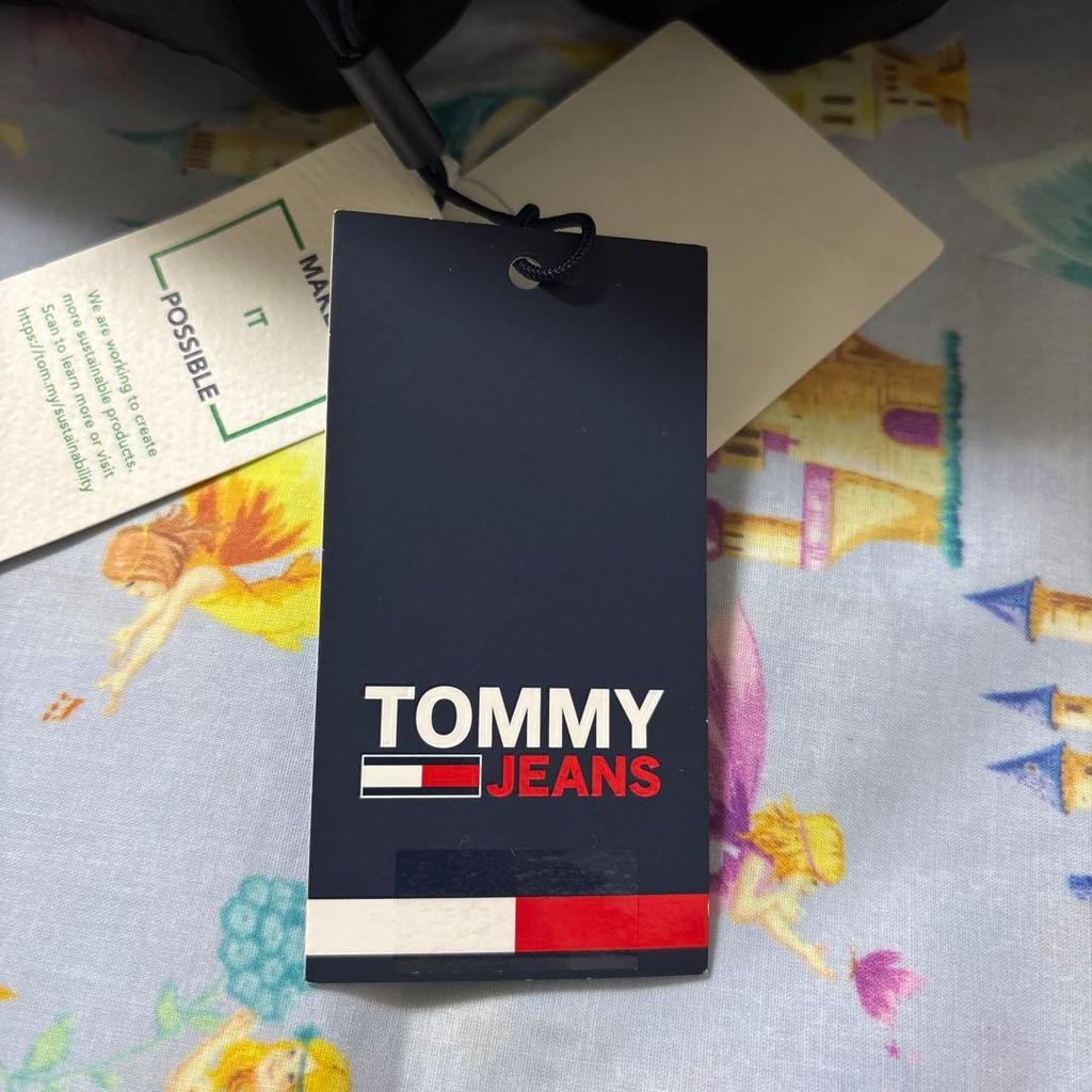 [USED] Tommy Jeans High-Rise Wide Track Pants, Plus Size