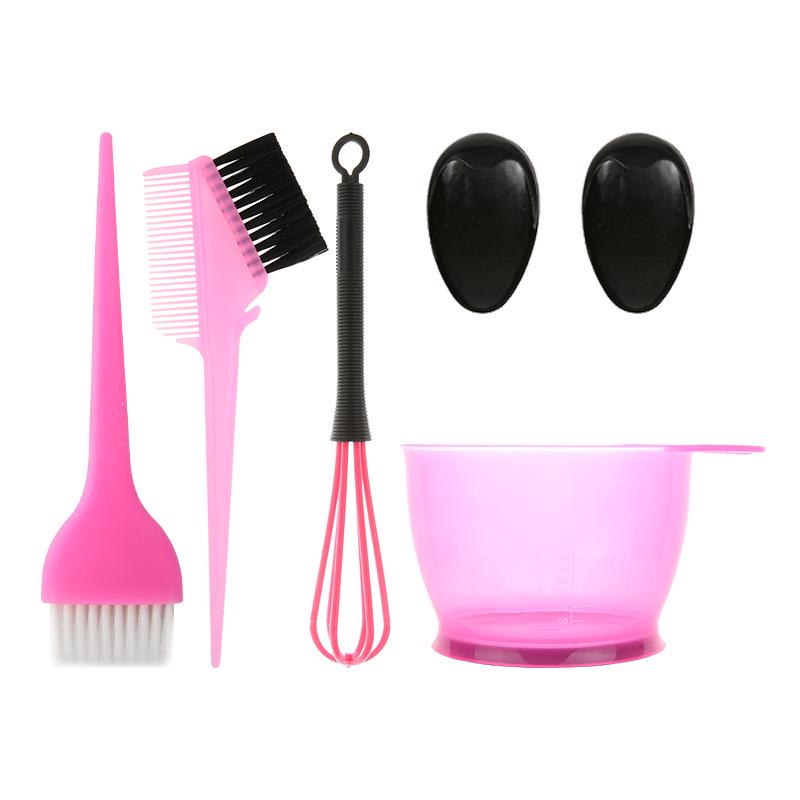 5/22Pcs/Set Hair Coloring Kits Home Salon Hair Dyeing Comb Hair Bowl Coloring Brush Cream Earcap Clips  Cape Hair Styling Tool