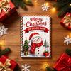 Carpeta de Regalo de Dinero de Temporada Tarjeta de Navidad Holográfica Libro, 7x5 Encuadernación en Espiral Folleto de Recuerdo Festivo, Portador de 10 Páginas Saludo Bolder DIY para