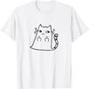 Cat Middle Finger Funny T-Shirt