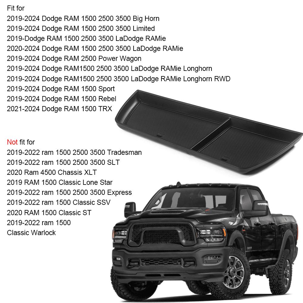 For Dodge Ram 1500 2500 3500 Glove Box Organizer Center Console Organizer Console Tray Storage for RAM 1500 2500 3500 2019-2025