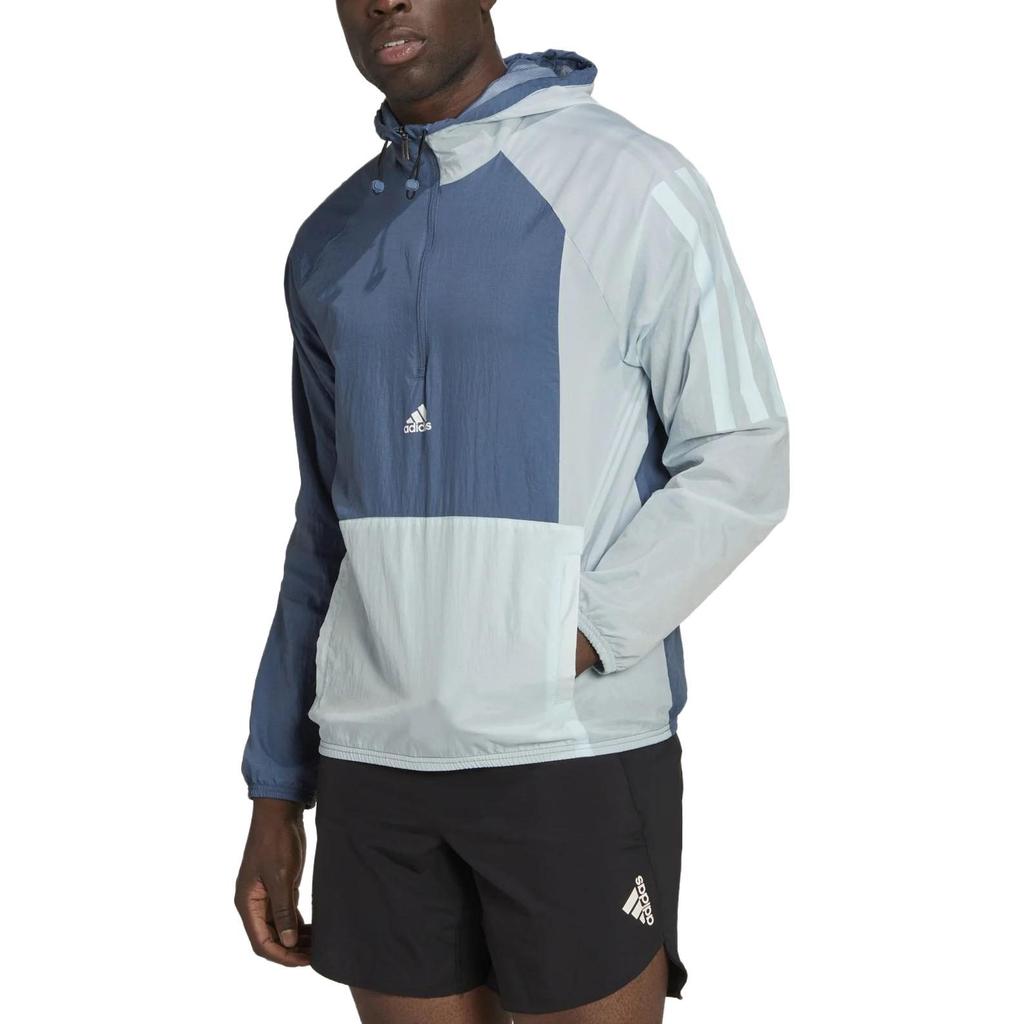Adidas Jackets Men's Blue Hooded Moderate Other HZ9707