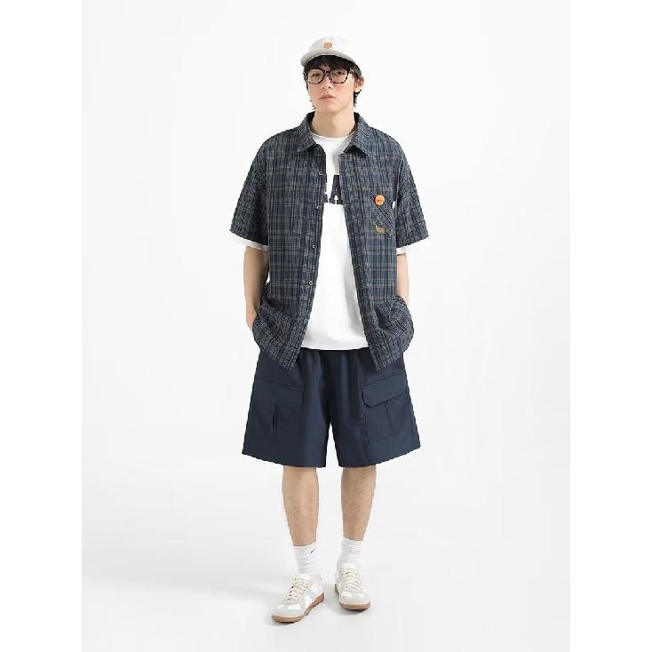 Poloshirt mit Kragen und kurzen Ärmeln, Herren Kurzarmhemd, Nischendesign, Minimalistisches Hemd, College-Oberteil für Paare