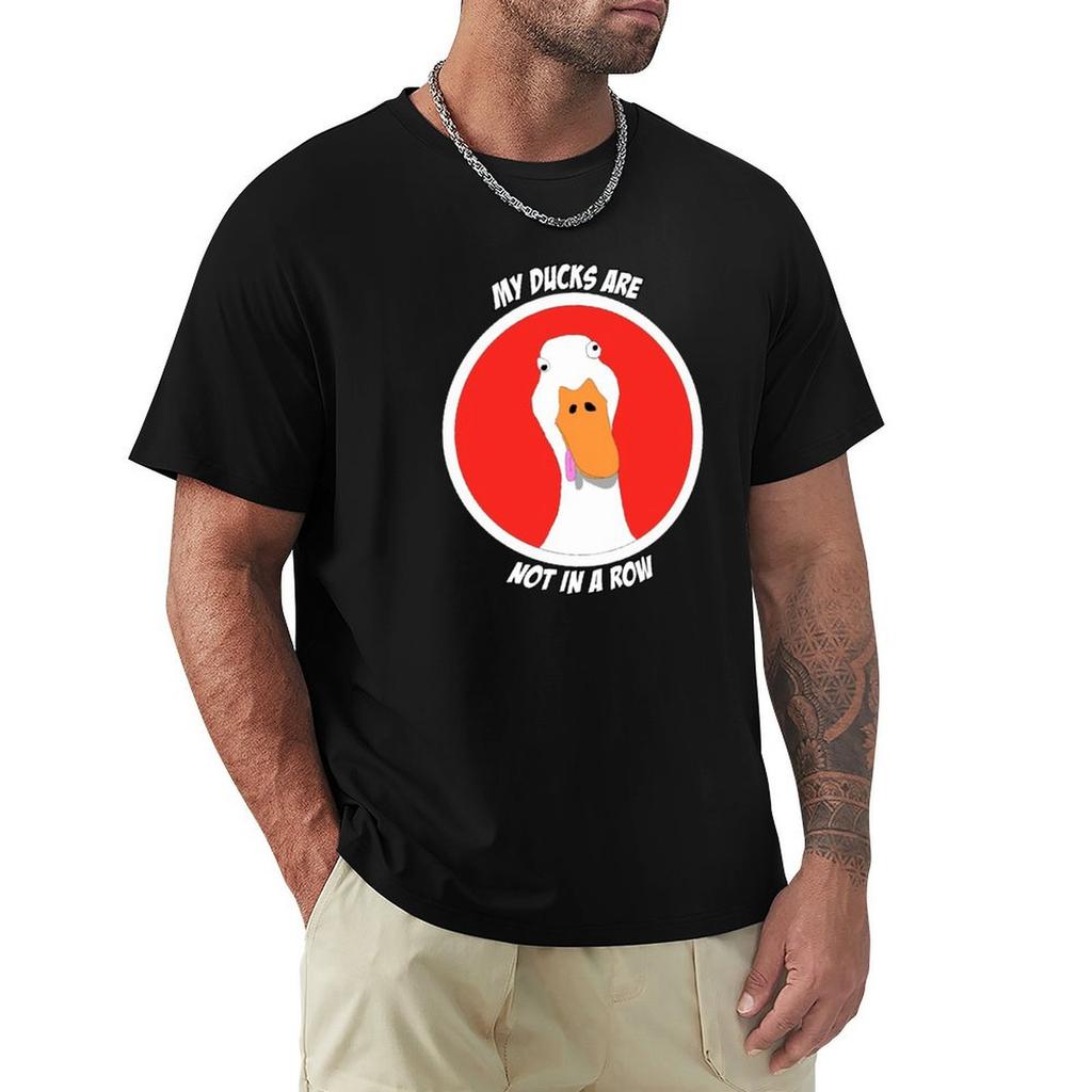 My Ducks are Not in a Row TShirt anime stuff quick drying mens clothing