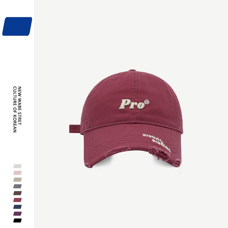 Fashion Vintage Baseball Hat for Men Women Summer Cotton Letter Embroidery Sunshade Duck Tongue Cap Unisex Outdoor Baseball Hat