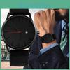 Watch Quartz Mens Luxury Wristwatches Mens Date Stainless Steel Leather Analog Quartz Military Watches