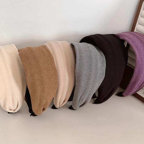 Breitkrempiges Stirnband Verdickte Schwammpolsterung Weicher Strickstoff Haarreif Herbst Winter Vielseitig Haar