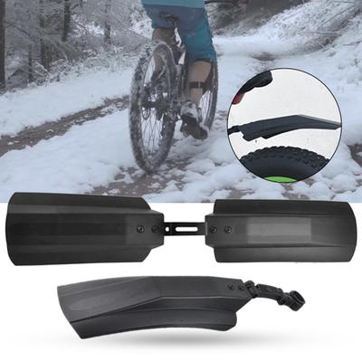 2 szt. Błotnik rowerowy Odporne na zużycie, nieodkształcalne czarne części rowerowe Przedni tylny błotnik do Fatbike
