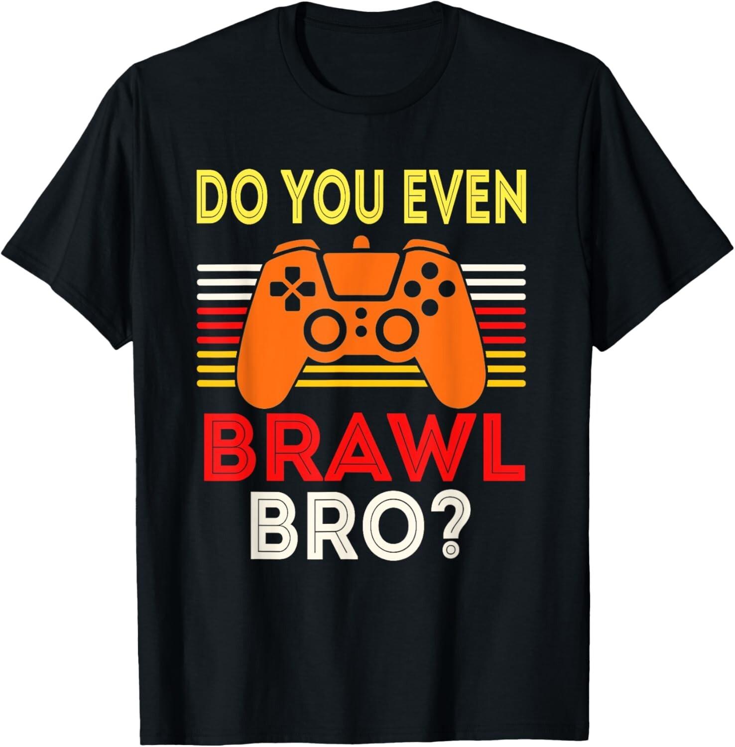 Ретро Вы вообще дрались, чувак?_ Смешная футболка All Star Brawl Star Подарок Унисекс Футболка Мужские Женские Футболки Топ S