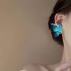 Butterfly Studs Earrings with Sparkling Rhinestones Alloy Lightweight Accessory For Casual And Formal Outfits