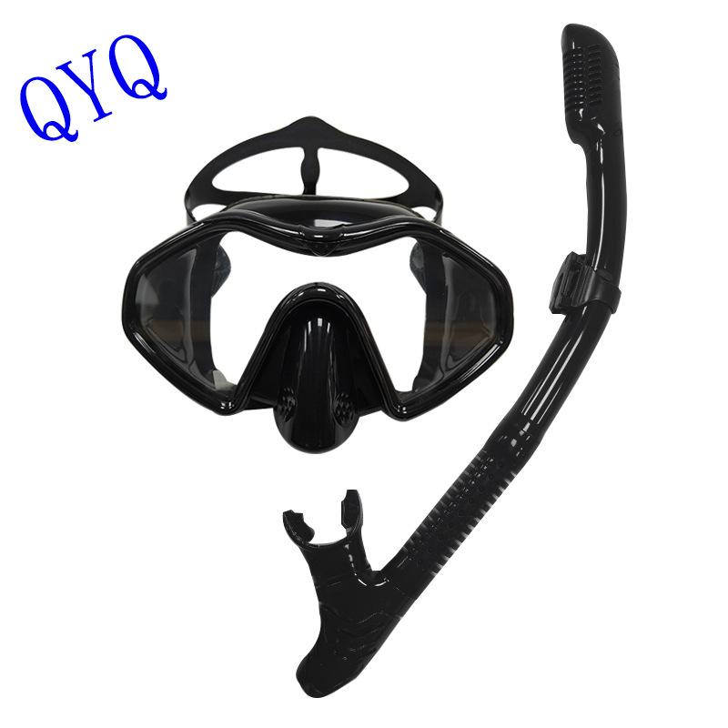 New diving goggles set, frog mirror silicone diving mask