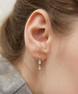 Tatiana (Silver 925) Crystal Rain Earrings Ec3149
