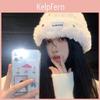 Knit Hat Women Winter Warm Fleece No Brim Stylish Alphabet Letters For Casual Outings