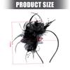 Pack Of 12 Piece Elegant Feather Headpieces Fascinator Headdress For Tea Parties And Special Occasion