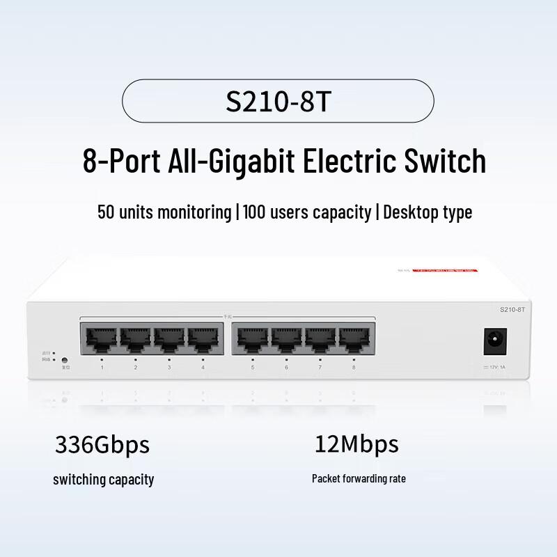 

Huawei S210-8T 8-Port Gigabit Ethernet Switch