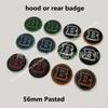 56mm Pasted Badge with Brabus B logo for Vito V class car Engine hood logo or Rear trunk Emblecm Badge modification accessories