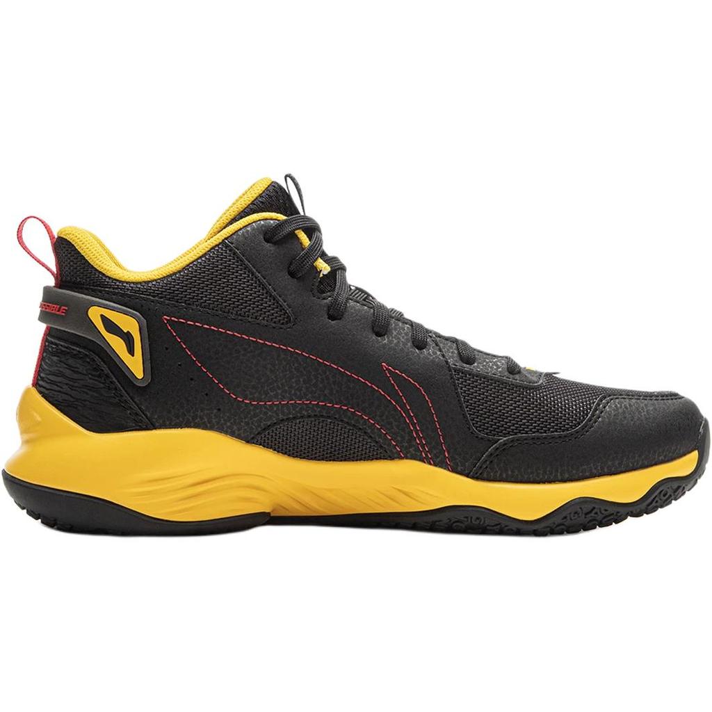 Li Ning Kids Basketball Comfortable Versatile Shock Absorption Low Top Basketball Shoes Kids sneaker Black YKBV103-3
