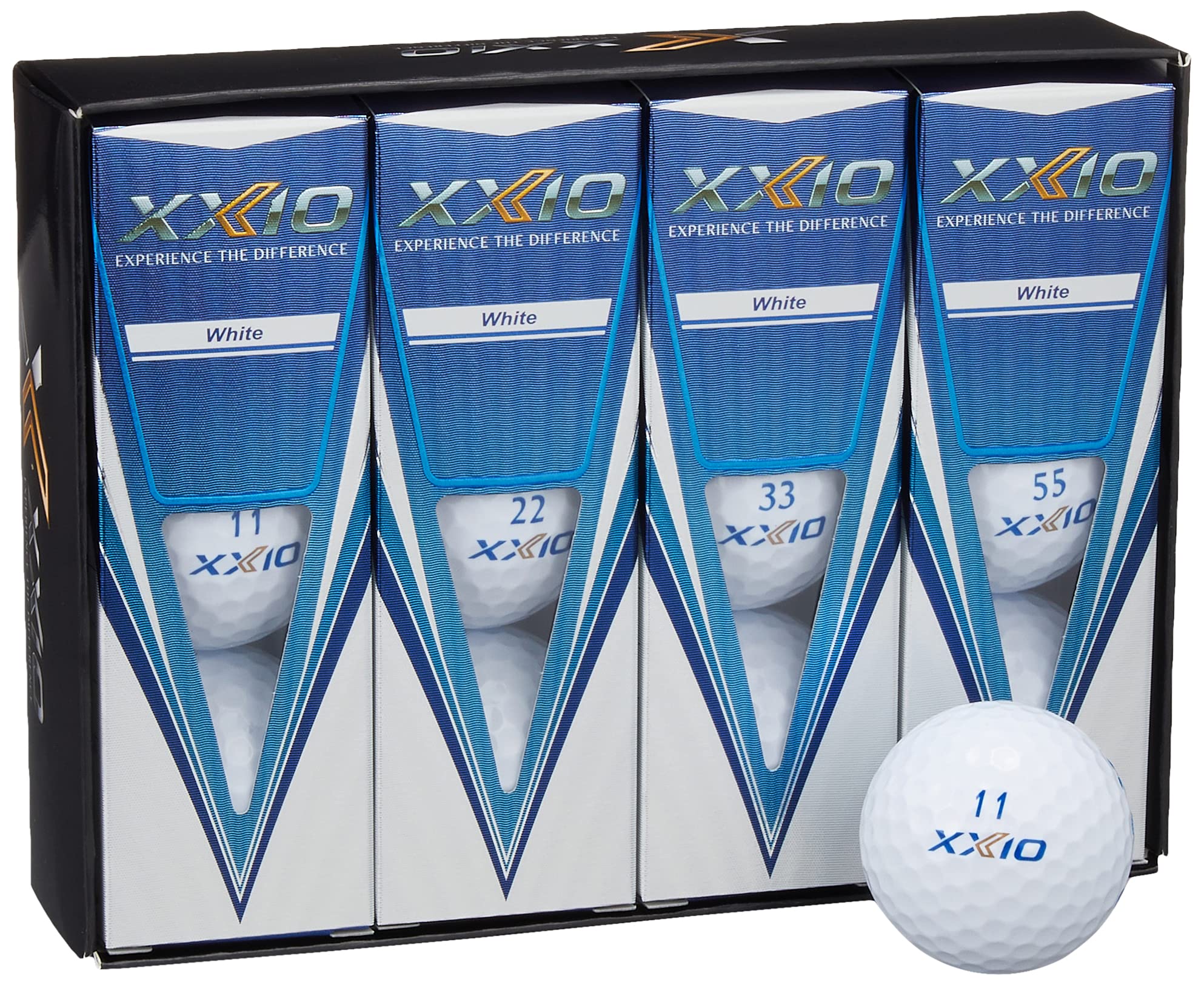 DUNLOP XXIO Eleven Golf 1 dozen White Balls, (12 balls), белый