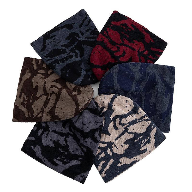 Męski Damski Ciepła Zimowa Czapka Styl Artysty Czapka Beanie Wyściełana Pluszowym Futrem Dandy Zimowe Czapki Dla Mężczyzn Unisex Czapka Dzianinowa