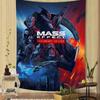 Mass Effect Vintage Tapestry Art Printing Art Science Fiction Room Home Decor Home Decor