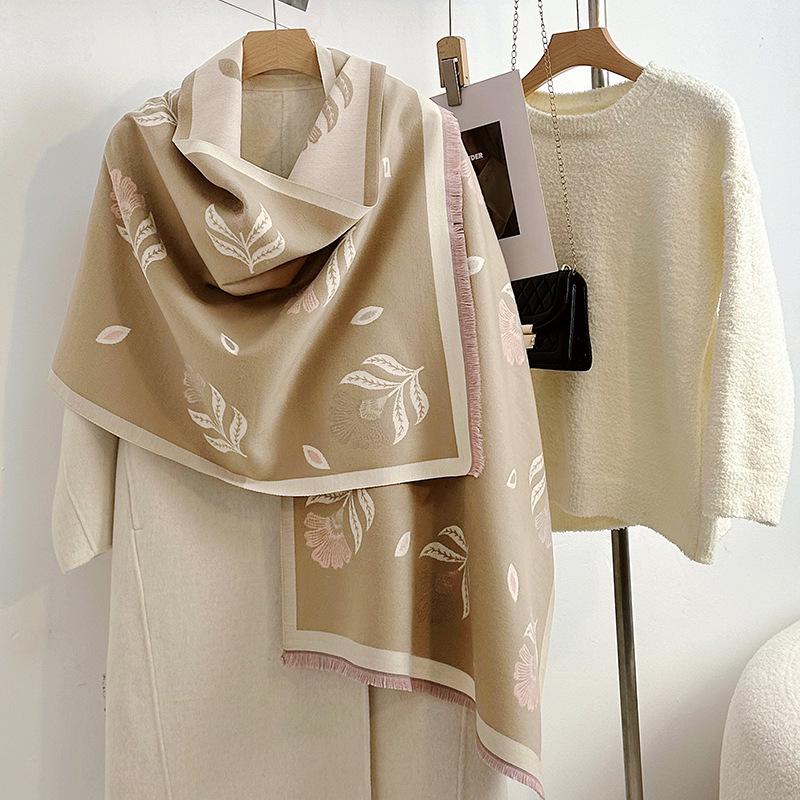 Women's Korean Style Cashew-Patterned Winter Scarf Shawl