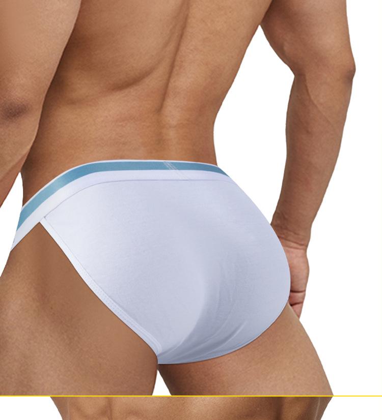 Men's Sexy High-Cut Low-Stretch Cotton Briefs