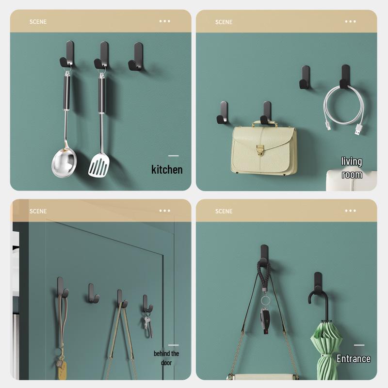 Adhesive Metal Coat and Hat Hook for Bathroom and Doors