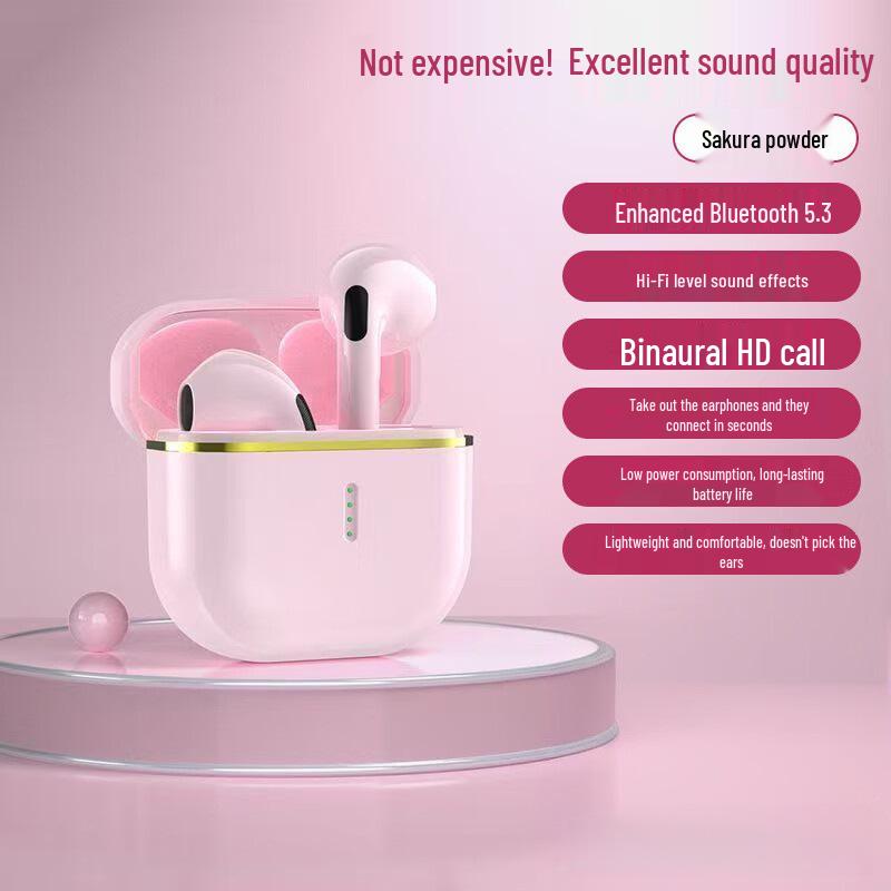

X85 Universal Bluetooth Earphones: Comfortable, Long Battery Life, HD Calls, Sports Noise-Canceling, High-Quality Sound for Men and Women. рожевий