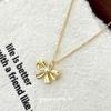 Cui Yan S925 Sterling Silver Korean Bow Pearl Necklace - 2025 Trendy Sweet Clavicle Chain for Women