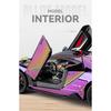 Electroplated 1/24 Lamborghini 770 Supercar Alloy Model Ornaments Toys Diecast Miniature Voiture Children Boy Gift Birthday