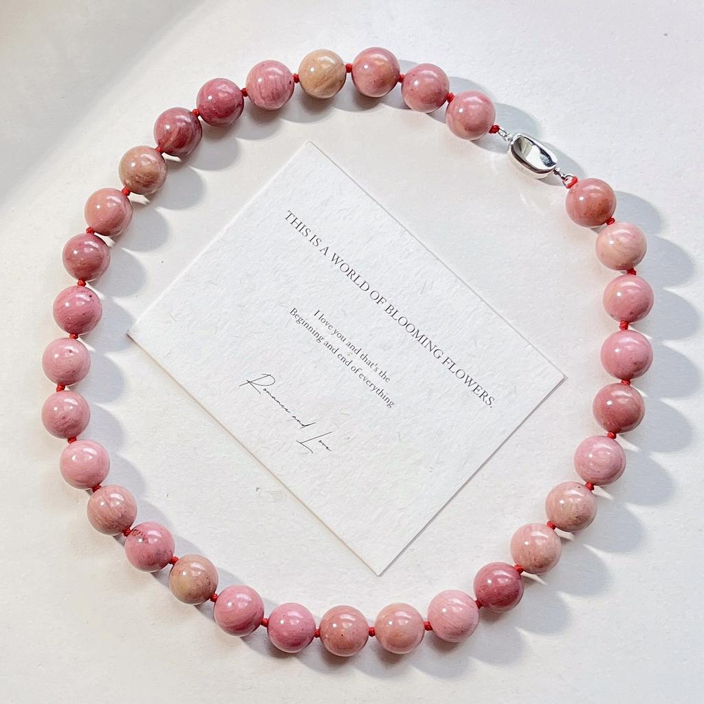 4Mm Vintage High Quality Natural Amethyst Design Sense Necklace Clavicle Chain