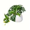 6-Inch  Artificial Houseplant Tabletop Potted Plant Artificial Flower Air Plant Stylish Cute Office Gift