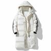 Warme Verdickte Winter Daunenjacke Gestreifte Kapuzen Casual Jacke für Männer und Frauen