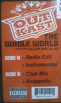 12-Zoll-Schallplatte OUTKAST - The Whole World 73008245501 ARISTA 2002 US Rap & Hip-Hop/R&B Gebraucht